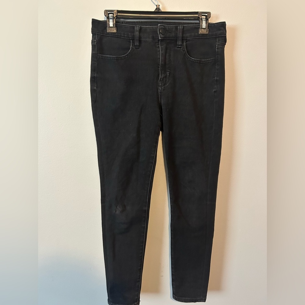 American Eagle Outfitters Black Skinny Form Fitting Jeans Work Attire Casual